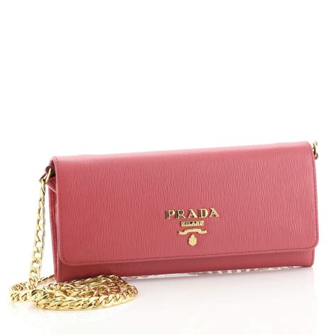 prada coin purse chain wallet|authentic Prada wallet sale.